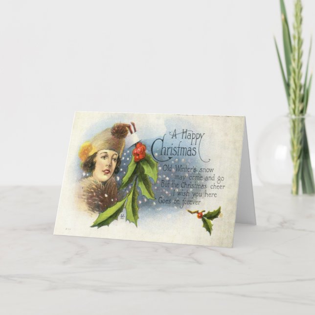 Cartes Pour Fêtes Annuelles 1922 Un Joyeux Noël (Devant)