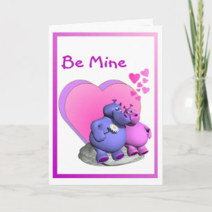 Cartes Pour Fêtes Annuelles 1. Spellbound Hippo Caricatures Valentine