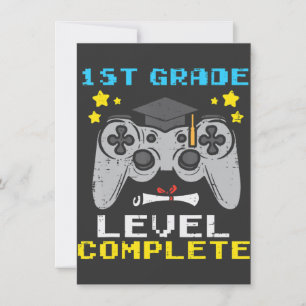 Cartes Pour Fêtes Annuelles 1Ème Année Joueur Complet Dernier Jour De L'École