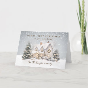 Cartes Pour Fêtes Annuelles 1er Noël à New Home