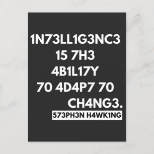 CARTES POUR FÊTES ANNUELLES 1N73LL1G3NC3 15 7H3 4B1L17Y 70 4D4P7 70 CH4NG3.