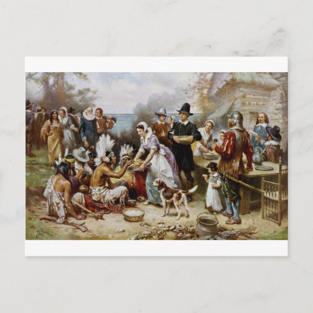 Cartes Pour Fêtes Annuelles 1re action de grâces (Devant)