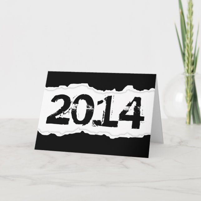 Cartes Pour Fêtes Annuelles 2014 (déchirure de page) (Devant)
