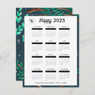 Cartes Pour Fêtes Annuelles 2023 Business Logo Calendrier Société Festive Gree