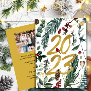 Cartes Pour Fêtes Annuelles 2023 Pin Confetti Pin Gold Photo