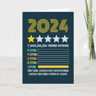 Cartes Pour Fêtes Annuelles 2024 Très mauvais 1 Étoile Classement Zéro Si Je P