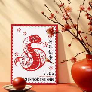 Cartes Pour Fêtes Annuelles 2025 Chine - Nouvel an PapierCouper la frontière d