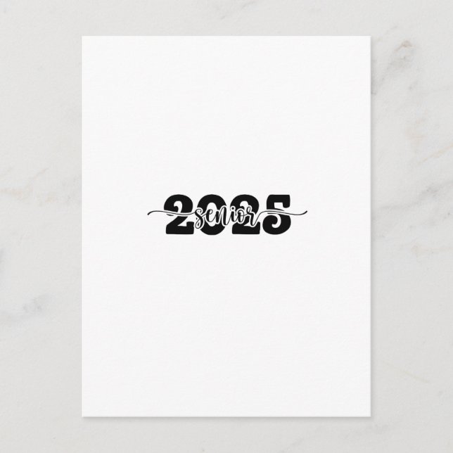 Cartes Pour Fêtes Annuelles 2025 Classe d'études supérieures de l'école 2025 (Devant)