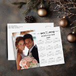Cartes Pour Fêtes Annuelles 2025 M. Mme Newlysée Viens De Marier Photo<br><div class="desc">Carte postale 2025 Personnalisable Nom de famille et calendrier photo avec votre photo et nom personnalisés. 🌟 Ceci est pour 2025 🌟 Montrez votre nouveau mariage ou fiançailles avec cette Carte Calendrier personnalisée en édition limitée! Il n'est jamais trop tôt pour commencer à penser à l'année prochaine. Maintenant, vous pouvez...</div>