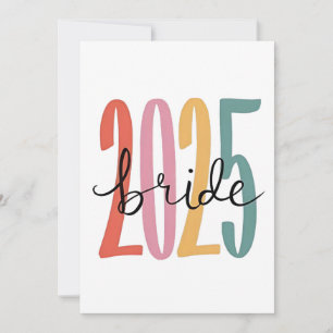 Cartes Pour Fêtes Annuelles 2025 mariée Annonce de mariage Mariage