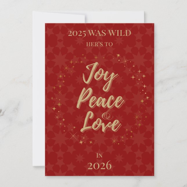 Cartes Pour Fêtes Annuelles "2025 was Wild" Christmas & Holiday Card (Devant)