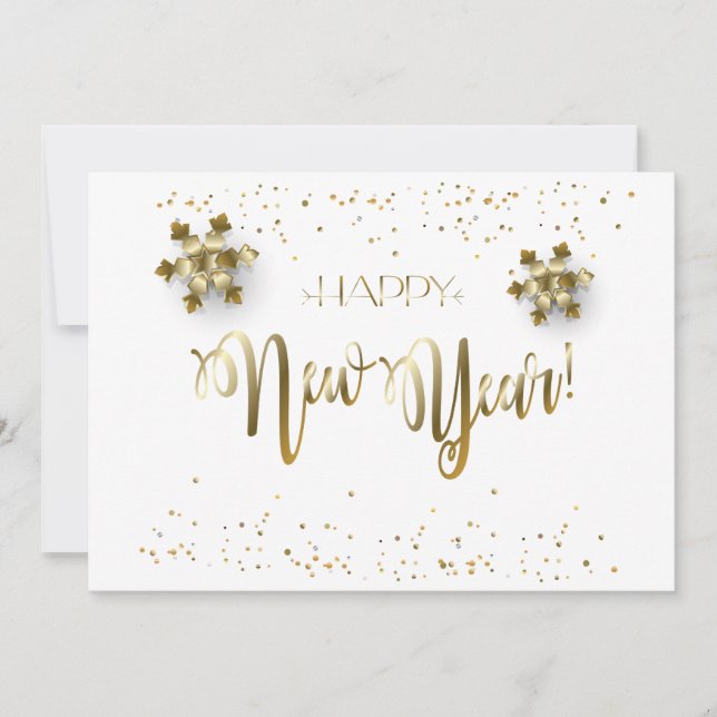 Cartes Pour Fêtes Annuelles 2026 Bonne Année ! Fêtes de vacances d'hiver (Devant)