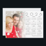 Cartes Pour Fêtes Annuelles 2026 Calendrier Famille Photo Overlay Joyeux Noël<br><div class="desc">2026 Calendrier Famille Photo Overlay Joyeux Noël. Disponible numériquement et imprimé. Échangez simplement votre photo avec l'exemple d'image et personnalisez votre salutation le long du bas. Votre photo sera derrière une couche d'opacité graduée de teinte pour que le texte puisse être vu en superposition.</div>