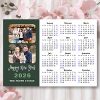 2026 Calendrier Moderne Sage Vert Minimaliste 2 Ph