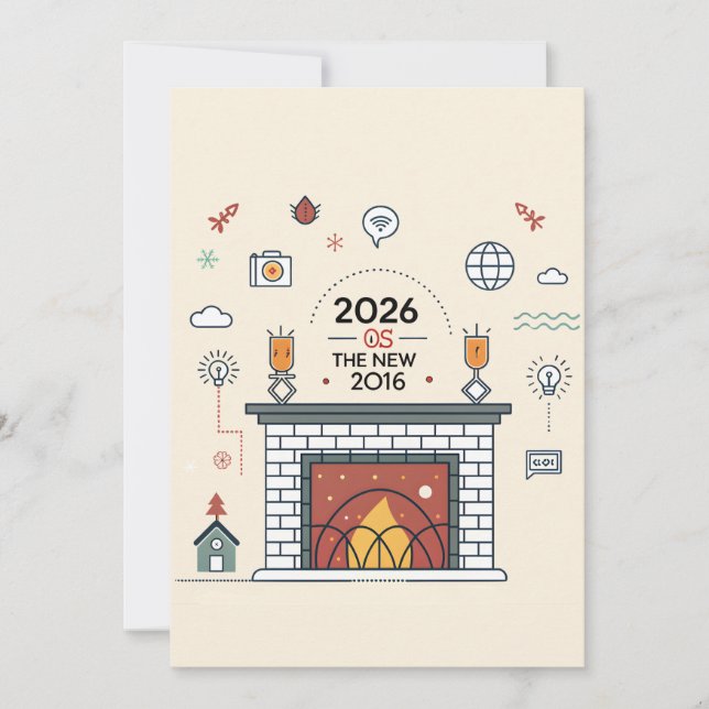 Cartes Pour Fêtes Annuelles 2026 Is The New 2016 Digital Culture Vector (Devant)