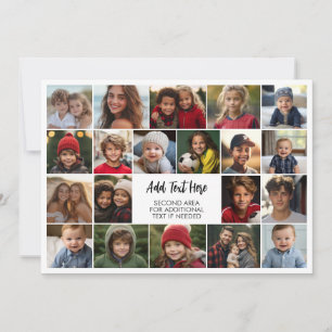 Cartes Pour Fêtes Annuelles 20 montage photo avec texte au centre