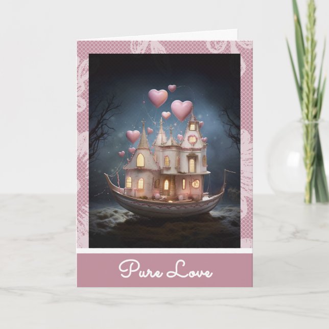 Cartes Pour Fêtes Annuelles *~* 21 AP51 Love Boat Hearts Romantique Valentine (Devant)