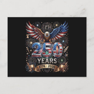Cartes Pour Fêtes Annuelles 250 Ans 1776 2026 4 juillet Aigle 250e Anniversair
