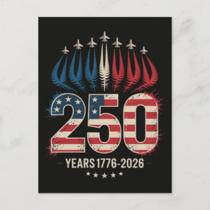 Cartes Pour Fêtes Annuelles 250 Ans Anniversaire Amérique