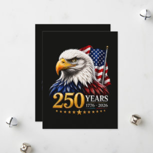 Cartes Pour Fêtes Annuelles 250 ans d'Amérique 250e anniversaire patriotique É