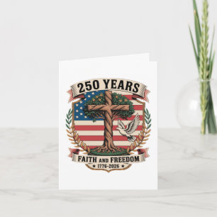 Cartes Pour Fêtes Annuelles 250 Ans de Foi et de Liberté