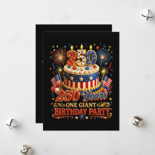 Cartes Pour Fêtes Annuelles 250 Ans Un Géant Anniversaire 250e Anniversaire Ét