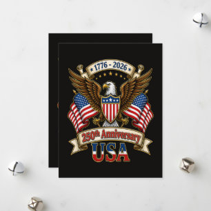 Cartes Pour Fêtes Annuelles 250e anniversaire des États-Unis