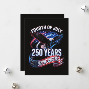 Cartes Pour Fêtes Annuelles 250e anniversaire États-Unis 1776-2026 Patriotique