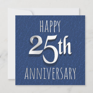 Cartes Pour Fêtes Annuelles 25e anniversaire
