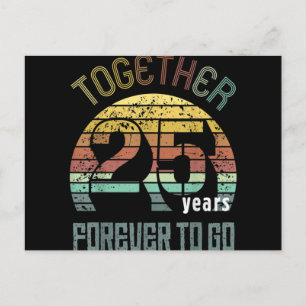 Cartes Pour Fêtes Annuelles 25e anniversaire de Mariage