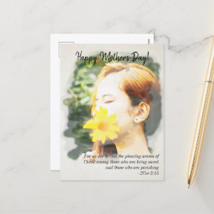 Cartes Pour Fêtes Annuelles 2 Corinthiens 2:15 Joyeuse Fête des Mères Aquarell