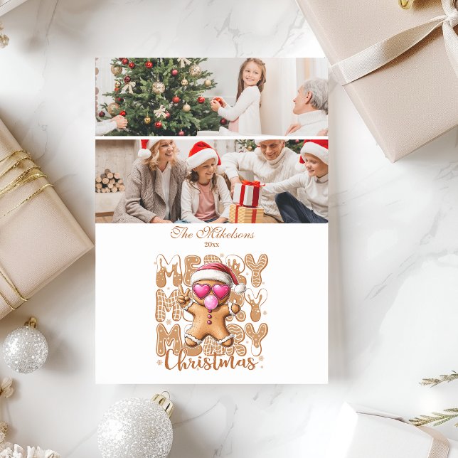 Cartes Pour Fêtes Annuelles 2 Cute Gingerbread  Merry Christmas  (Créateur téléchargé)