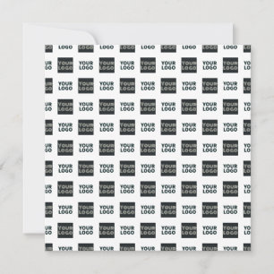 Cartes Pour Fêtes Annuelles 2 Logos Simples Logos Répétitifs Blanc