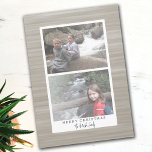 Cartes Pour Fêtes Annuelles 2 Photo Abstrait moderne avec bordure blanche<br><div class="desc">Utilisez 2 images horizontales et faites un accueil de vacances unique et tendance avec un motif abstrait simple et moderne dans l'arrière - plan. Il a un look peint avec un design de mouvement naturel dans les tons taupe. Un design haut de gamme et subtil avec un espace pour ajouter...</div>