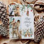 Cartes Pour Fêtes Annuelles 2 Photo Happy Holidays Jote Carolers Winter Scene<br><div class="desc">Partagez vos souhaits les plus chaleureux avec cette carte de vacances 2 photo personnalisée. Avec une scène d’hiver chaleureuse, avec un peu de mistletoe et de verdure, c’est la meilleure façon de présenter vos souvenirs de famille préférés. **Notes : Image du dessus - Photo horizontale préférée & pour l'image du...</div>