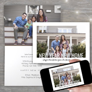 Cartes Pour Fêtes Annuelles 2 Photo Nouvel An Nouveau Accueil Moderne Minimali