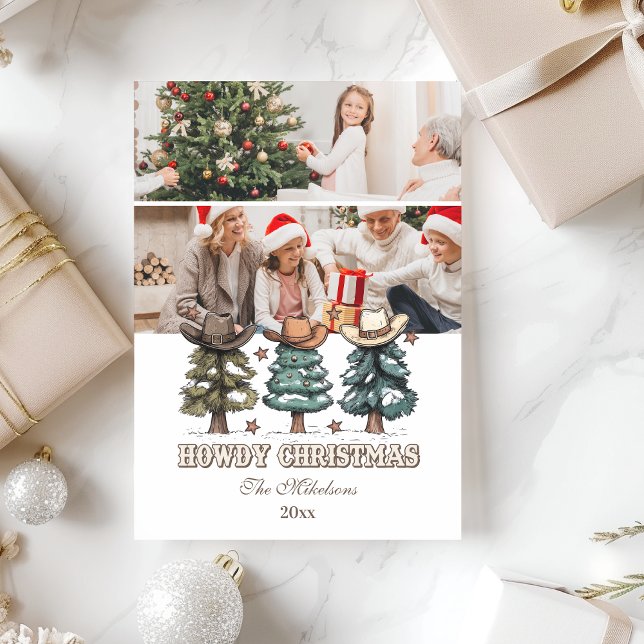 Cartes Pour Fêtes Annuelles 2 photo Western Howdy Christmas (Créateur téléchargé)