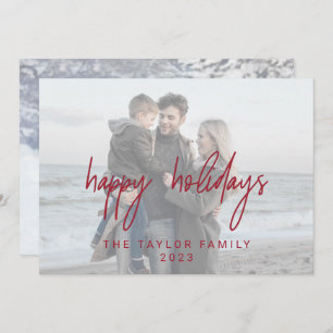 Cartes Pour Fêtes Annuelles 2 photos horizontales