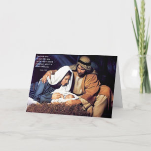 Cartes Pour Fêtes Annuelles 2h11 de nativité/Luc