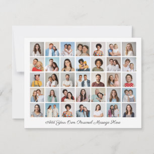 Cartes Pour Fêtes Annuelles 35 Collage photo Ajoutez votre propre message