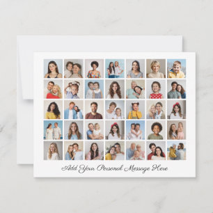 Cartes Pour Fêtes Annuelles 35 Collage photo Ajoutez votre propre message
