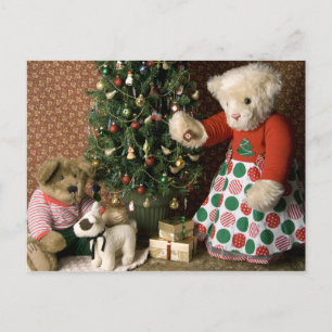 Cartes Pour Fêtes Annuelles 3843 Noël de l'ours en peluche