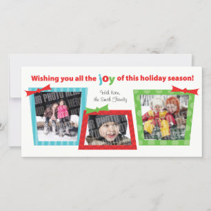 Cartes Pour Fêtes Annuelles 3 cadeau Photocard