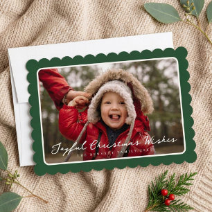 Cartes Pour Fêtes Annuelles 3 Cadre de photo classique Noël moderne
