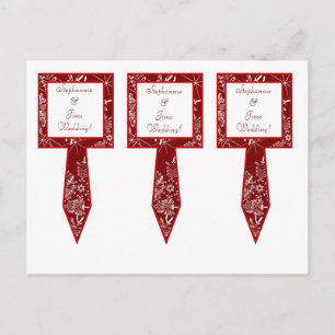 Cartes Pour Fêtes Annuelles 3 gâteaux de coupe Pictures Noël Red Snowflakes