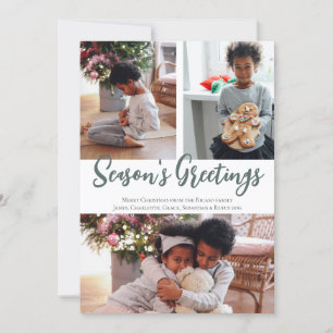 Cartes Pour Fêtes Annuelles 3 Joyeuses Fêtes photo Mistletoe Motif