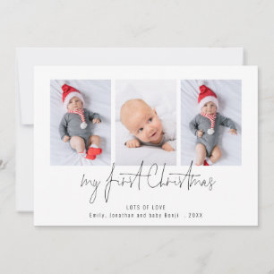 Cartes Pour Fêtes Annuelles 3 Photo 2026 Calendrier Baby First Christmas