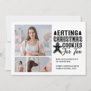 Cartes Pour Fêtes Annuelles 3 Photo Christmas Cookies pour 2 Grossesse
