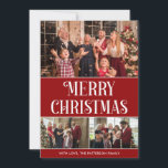 Cartes Pour Fêtes Annuelles 3 Photo Collage Rouge et blanc Joyeux Noël<br><div class="desc">Créez votre propre 3 Photo Collage, Rouge et Blanc, Joyeuse Photo Holiday Card de Noël, avec notre outil de design facile à utiliser. Ajoutez vos photos préférées d'amis, de famille, de vacances, de loisirs et d'animaux de compagnie et vous aurez un magnifique collage photo unique en son genre. Notre collage...</div>