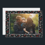 Cartes Pour Fêtes Annuelles 3 Photo Elegant Peint Holly | Peace Love Black<br><div class="desc">Ces belles cartes de photos de Noël comportent trois modèles photo - deux sur le devant et un centré sur le dos. Le bloc de couleur centré sur l'avant (en noir) peut être customisé à n'importe quelle couleur que vous souhaitez. Les éléments de conception comprennent la lecture de typographie moderne,...</div>